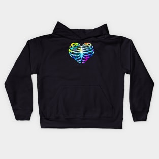 Rib Cage Floral 3 Kids Hoodie